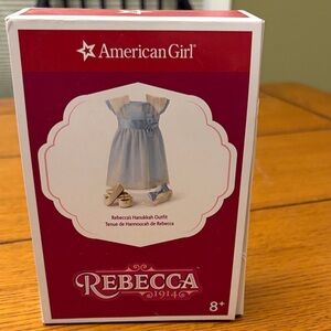 American Girl Rebecca's Festive Blue Dress Set